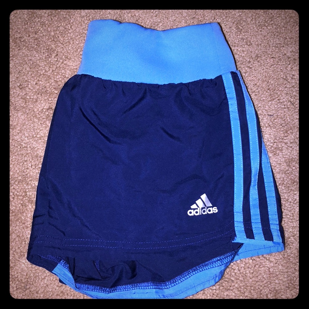 Adidas three stripe workout shorts